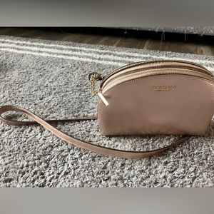 Kate Spade Spencer Metallic Leather Double Zip Dome